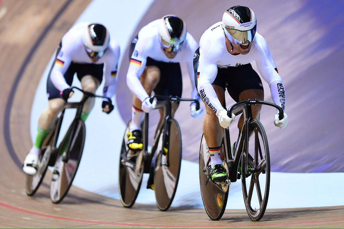 Germany claimed double gold in the team sprint events ©Twitter/UCI_Track