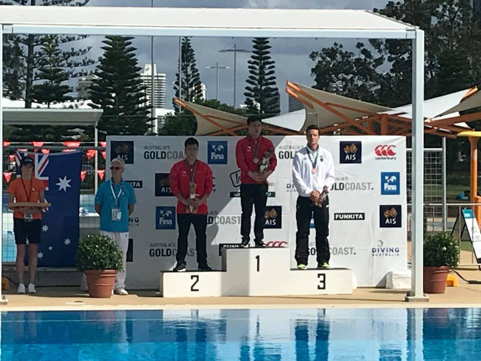 China’s Siyi Xie won two gold medals on the first day of finals ©Facebook/FINA Diving Grand Prix Gold Coast