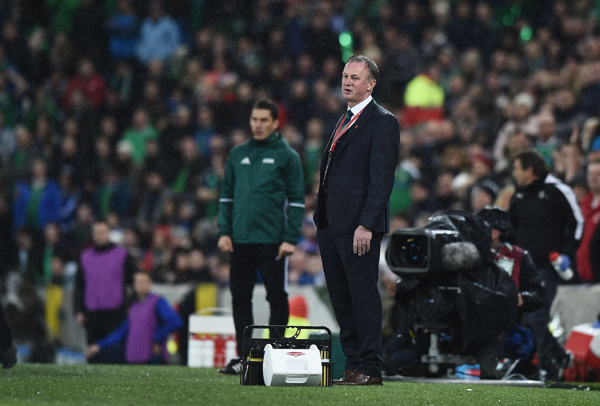 Northern Ireland manager Michael O'Neill was heavily critical of a refereeing decision which saw his side slump to a 1-0 defeat to Switzerland ©Getty Images
