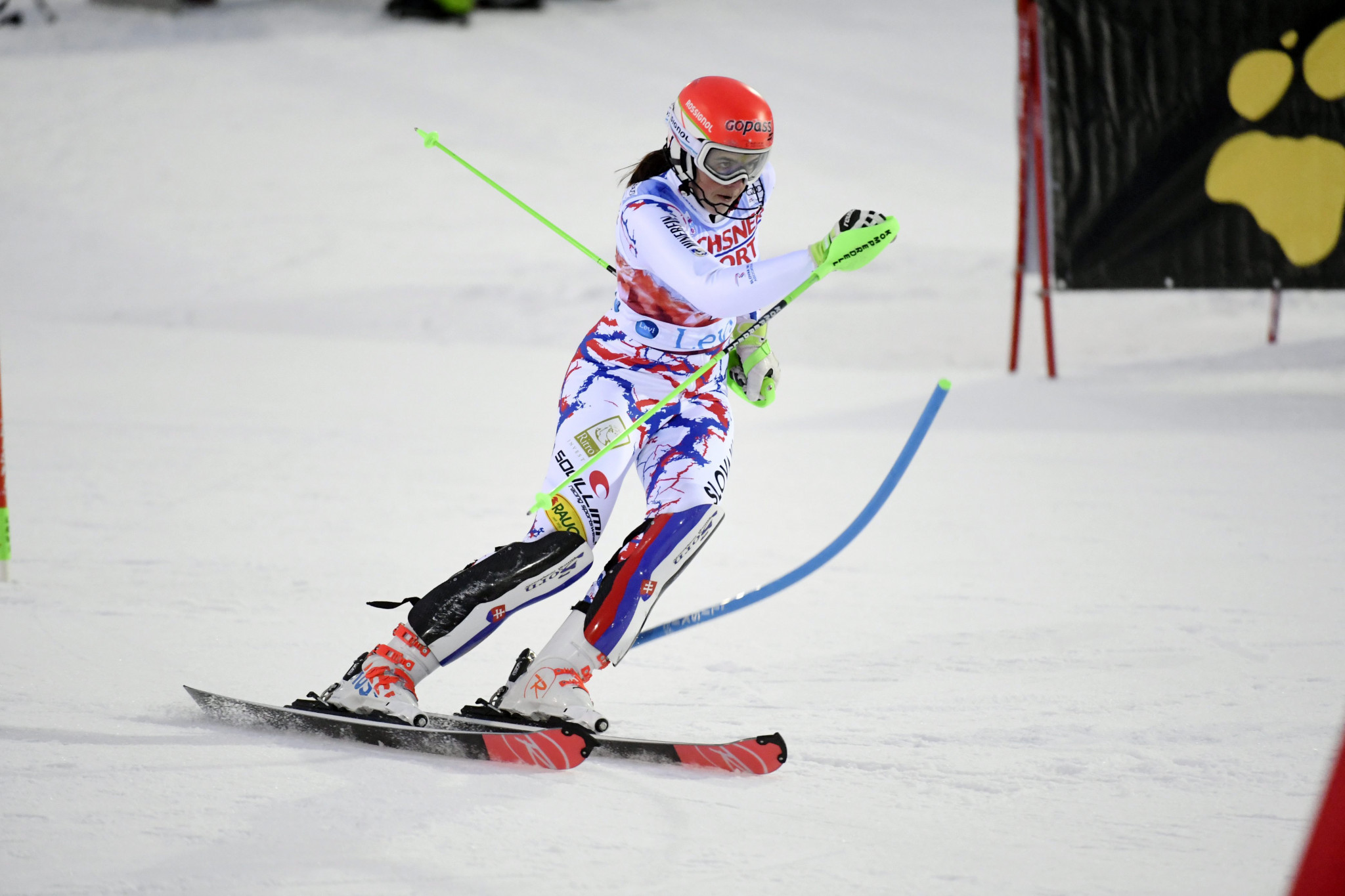 Petra Vlhova began her slalom season with victory in Levi today ©Getty Images