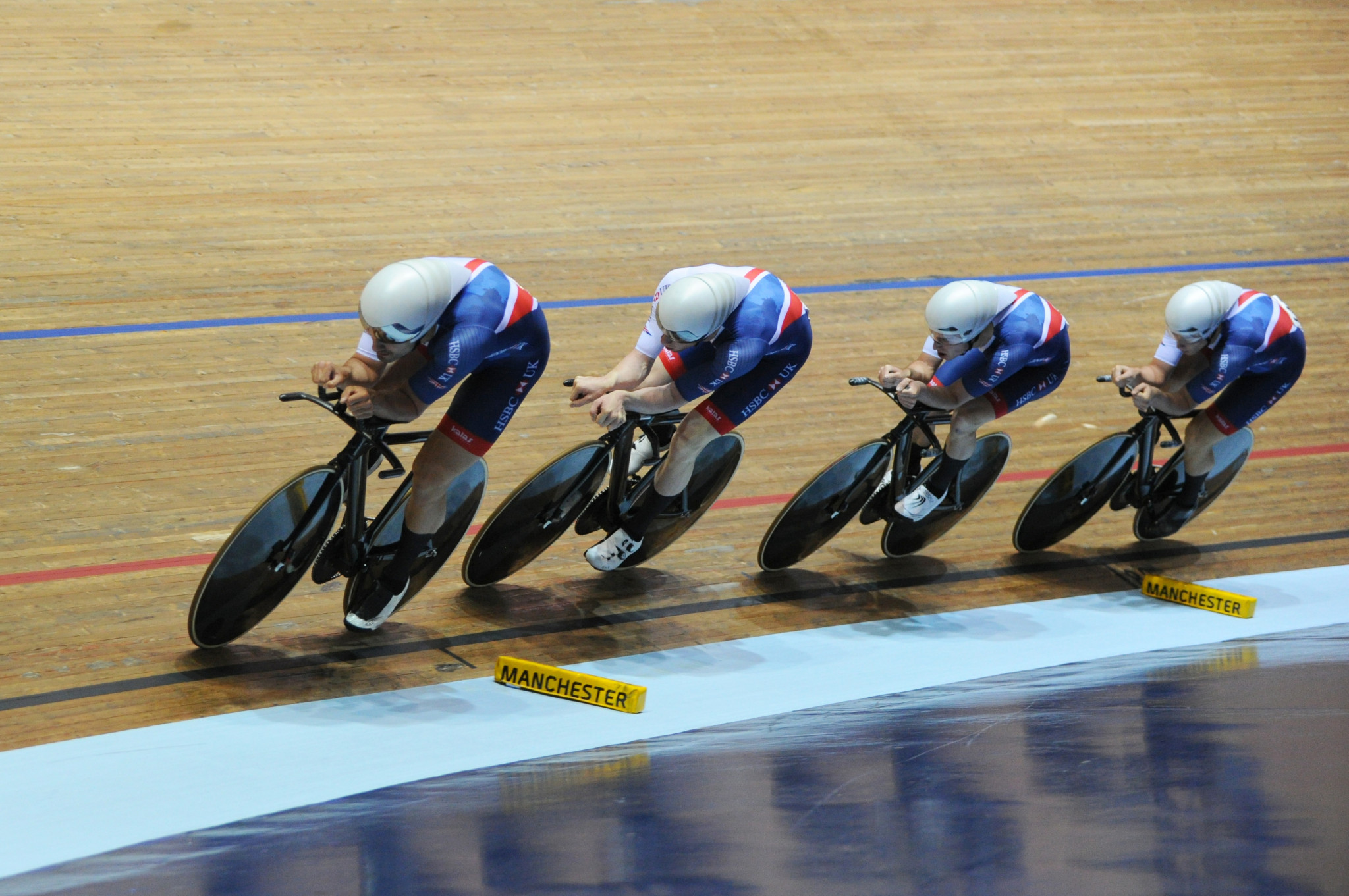 Hosts celebrate double gold on second day at UCI Track Cycling World Cup in Manchester