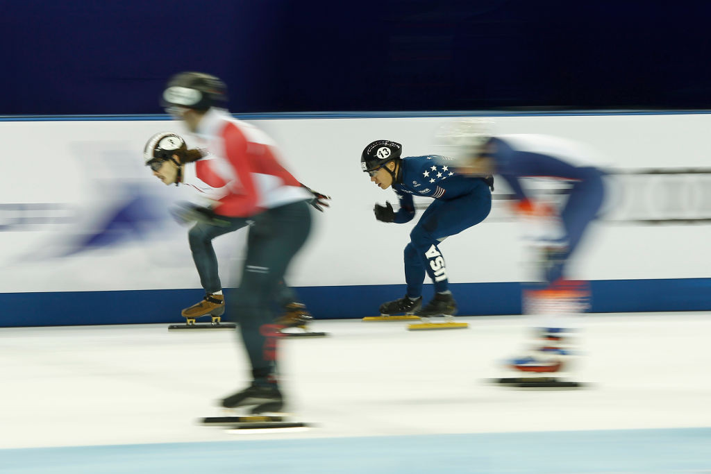 The United States edged favourites South Korea in the men’s 5,000 metres relay with a world record time as action concluded today at the ISU Short Track World Cup in Shanghai ©ISU
