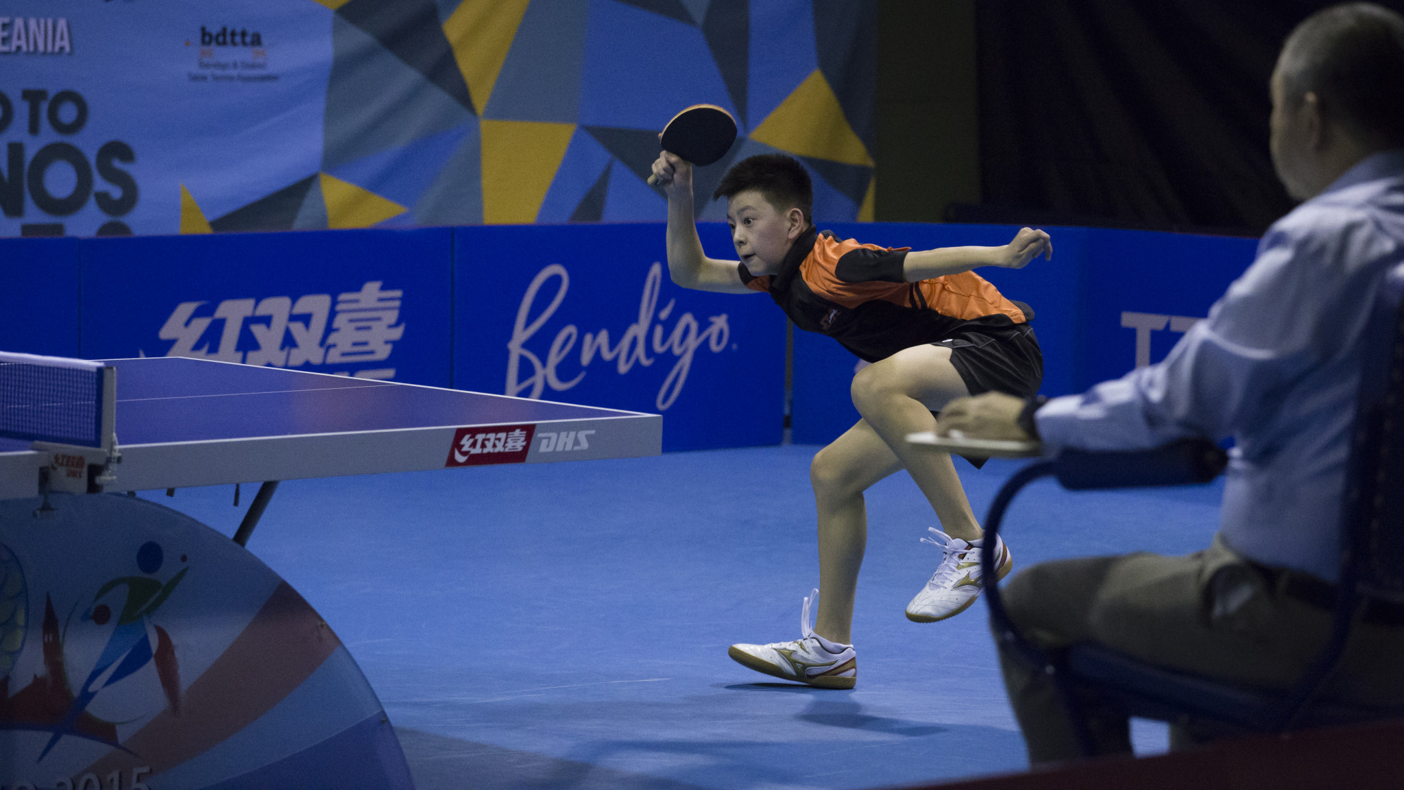 New Zealand's Nathan Xu came out on top in the boys' singles final ©ITTF/Shannon Robinson