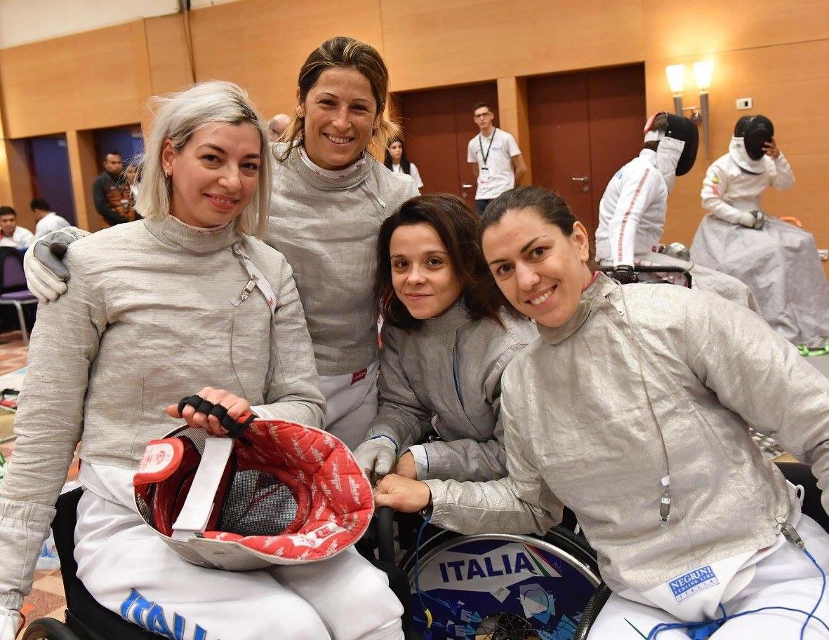 Italy settled for silver in the women's team sabre event ©Twitter