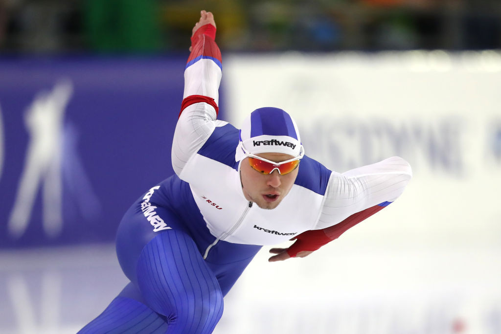 Pavel Kulizhnikov broke the world record in the men's 1,000m ©ISU