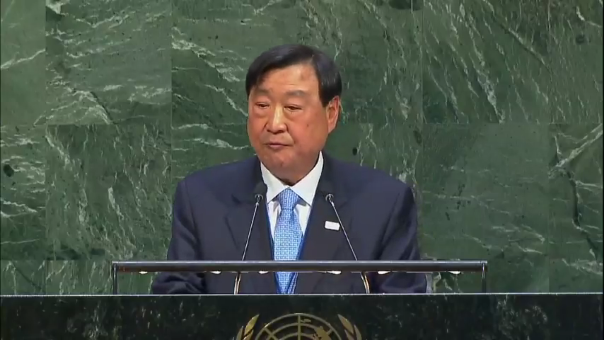 Pyeongchang 2018 President Lee Hee-beom presented at the United Nations ©Youtube