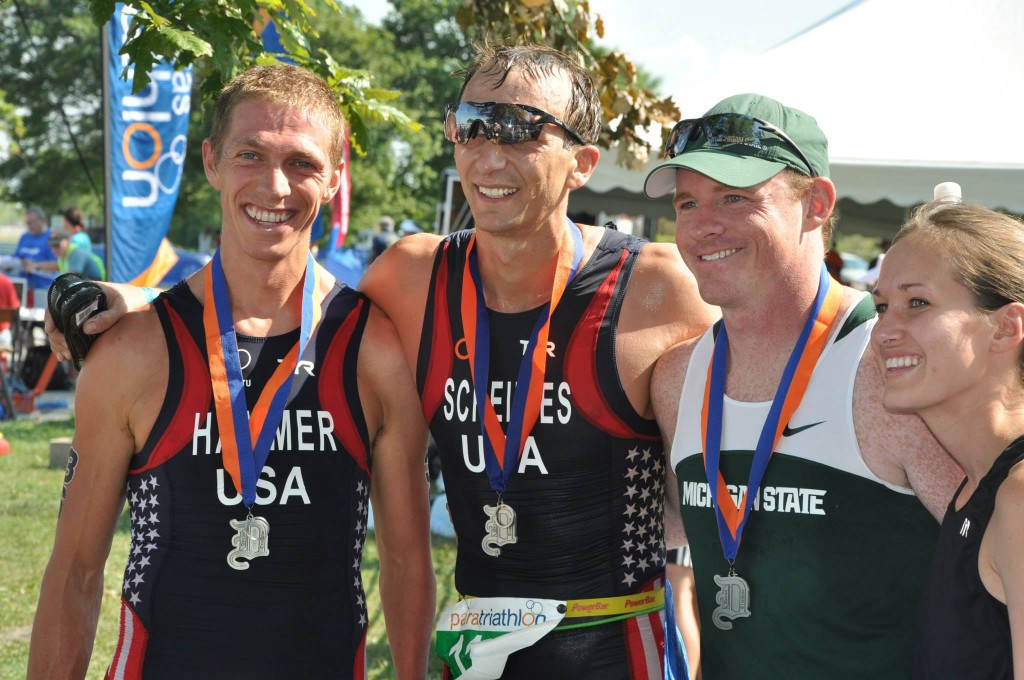 Aaron Scheidies and Chris Hammer were two of the seven American gold medallists at the event in Detroit 