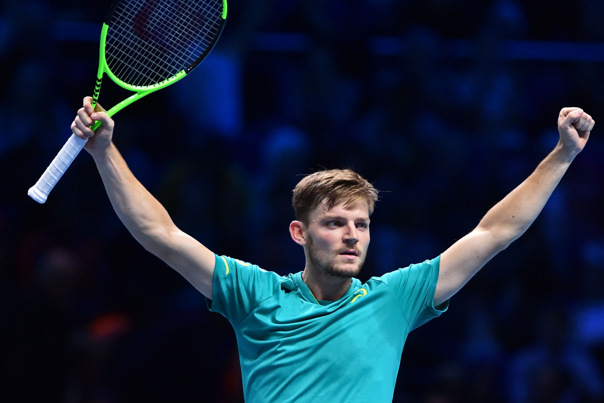 David Goffin beat an ailing Rafael Nadal in the evening session ©Getty Images