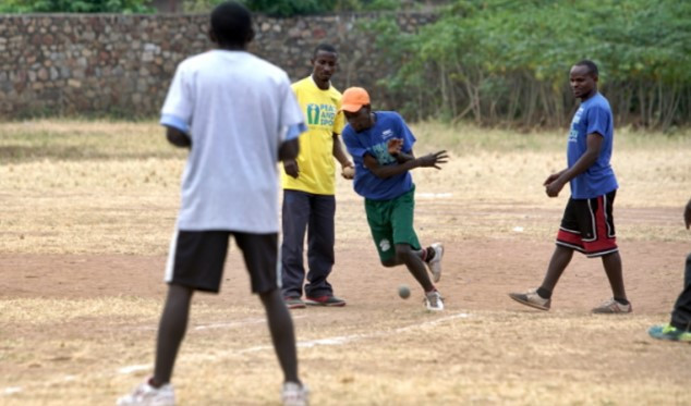 A form of baseball which does not use bats or gloves was played at the Friendship Games in Burundi's capital Bujumbura in August ©WBSC