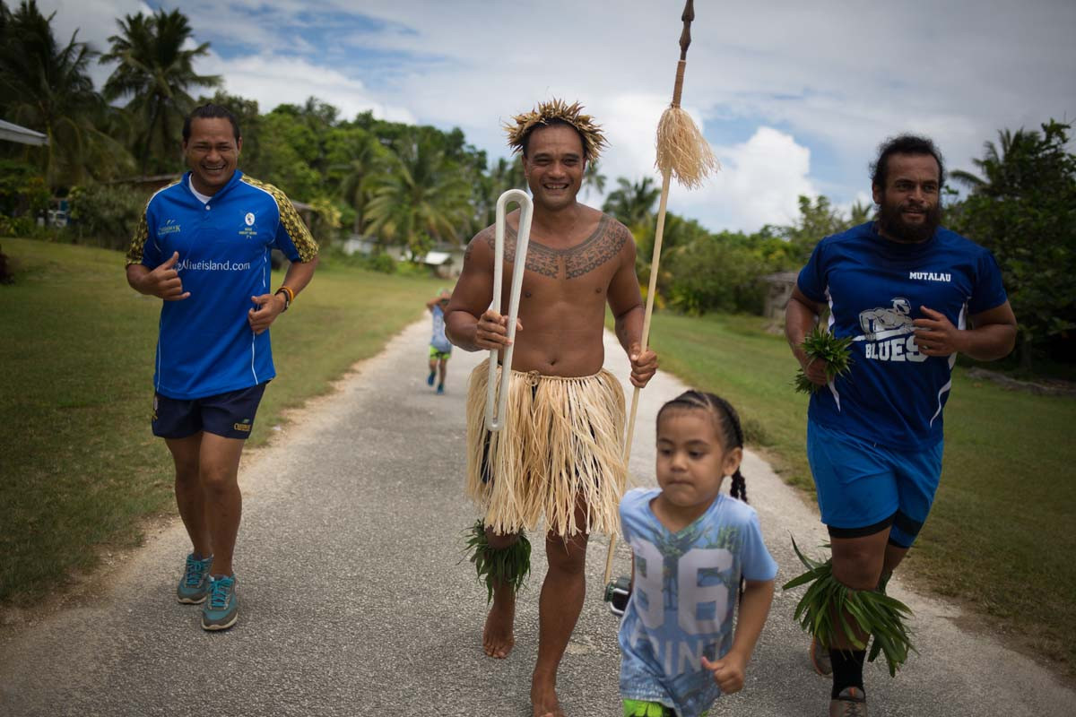 The Gold Coast 2018 Queen’s Baton recently visited Niue ©Gold Coast 2018