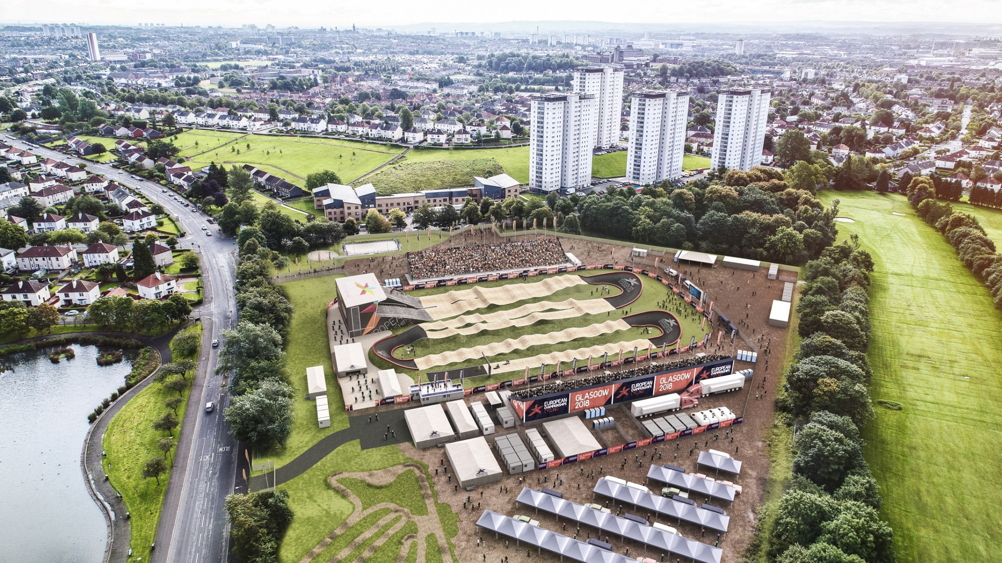 Construction starts on BMX Centre as preparations continue for Glasgow 2018 European Championships