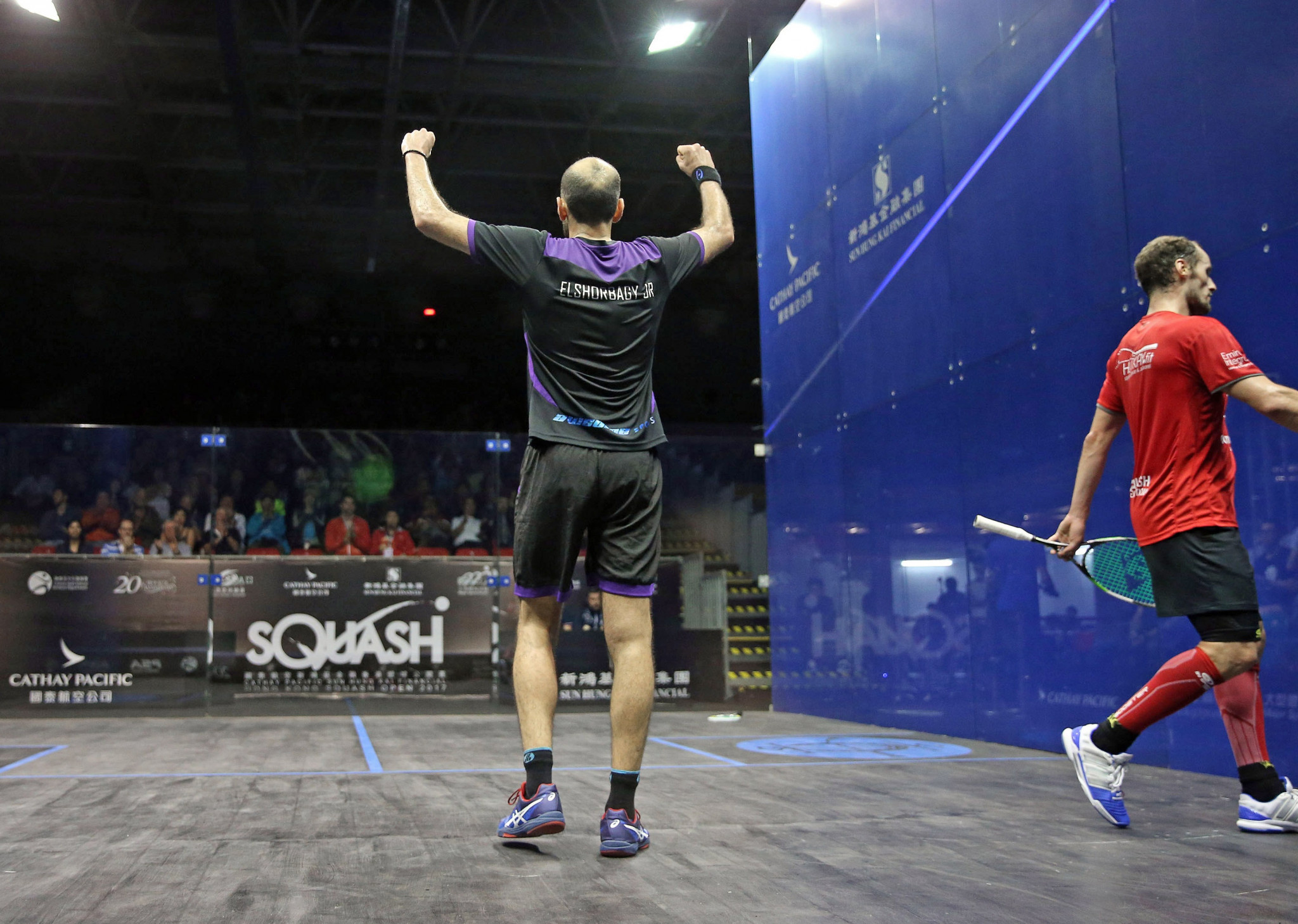 Marwan Elshorbagy is among the four Egyptians to have qualified for the men's semi-finals at the PSA Hong Kong Open ©PSA