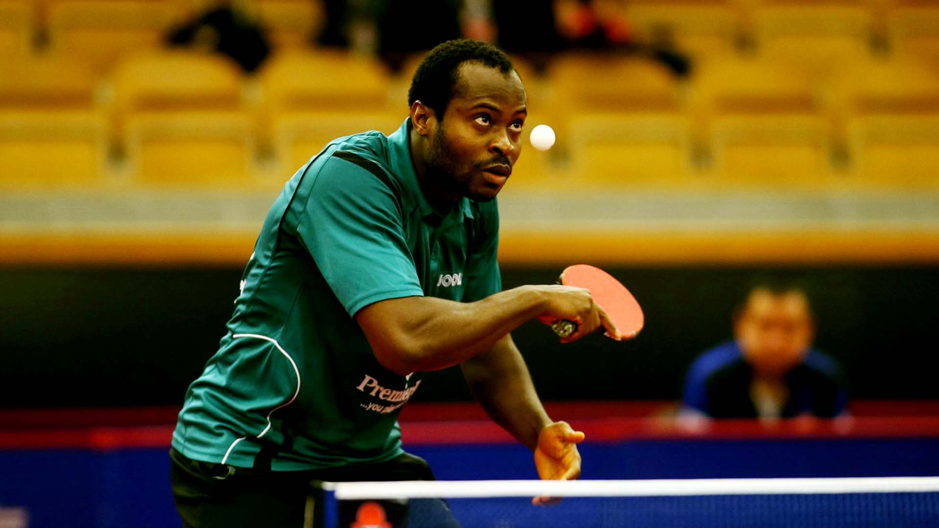 Nigeria's Quadri Aruna is through to the quarter-finals of the men's singles event ©ITTF/Ireneusz Kanabrodzki