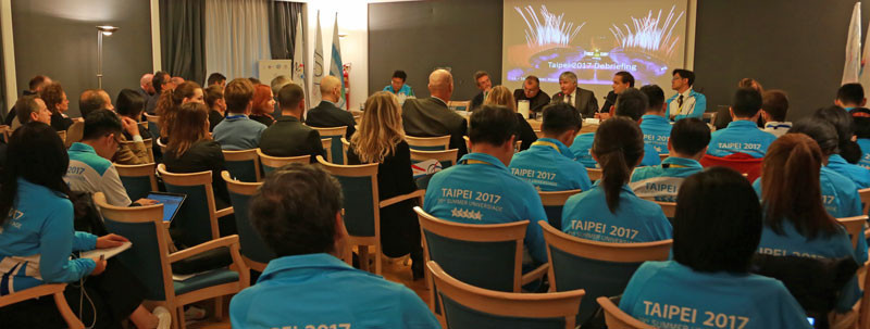The Taipei 2017 Organising Committee was represented by a team of 25 sport management experts and three interpreters ©FISU