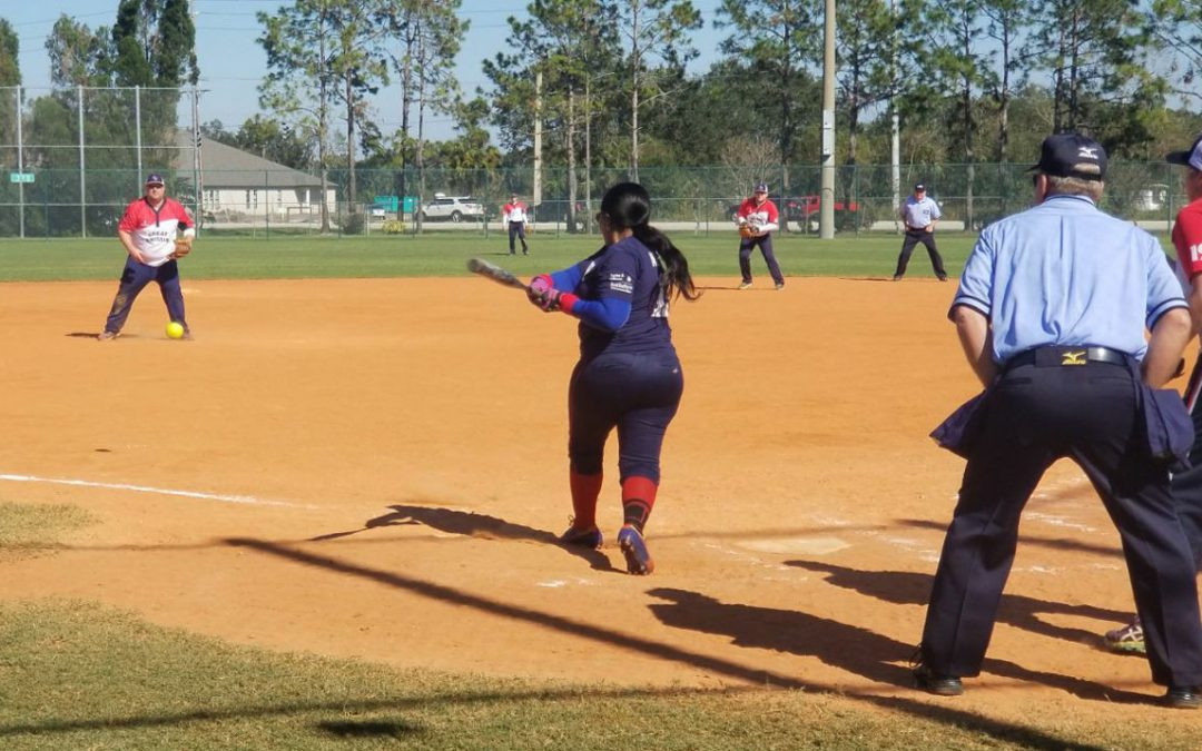 Action continued today at the World Baseball Softball Confederation Co-Ed Slow Pitch World Cup in Florida ©WBSC
