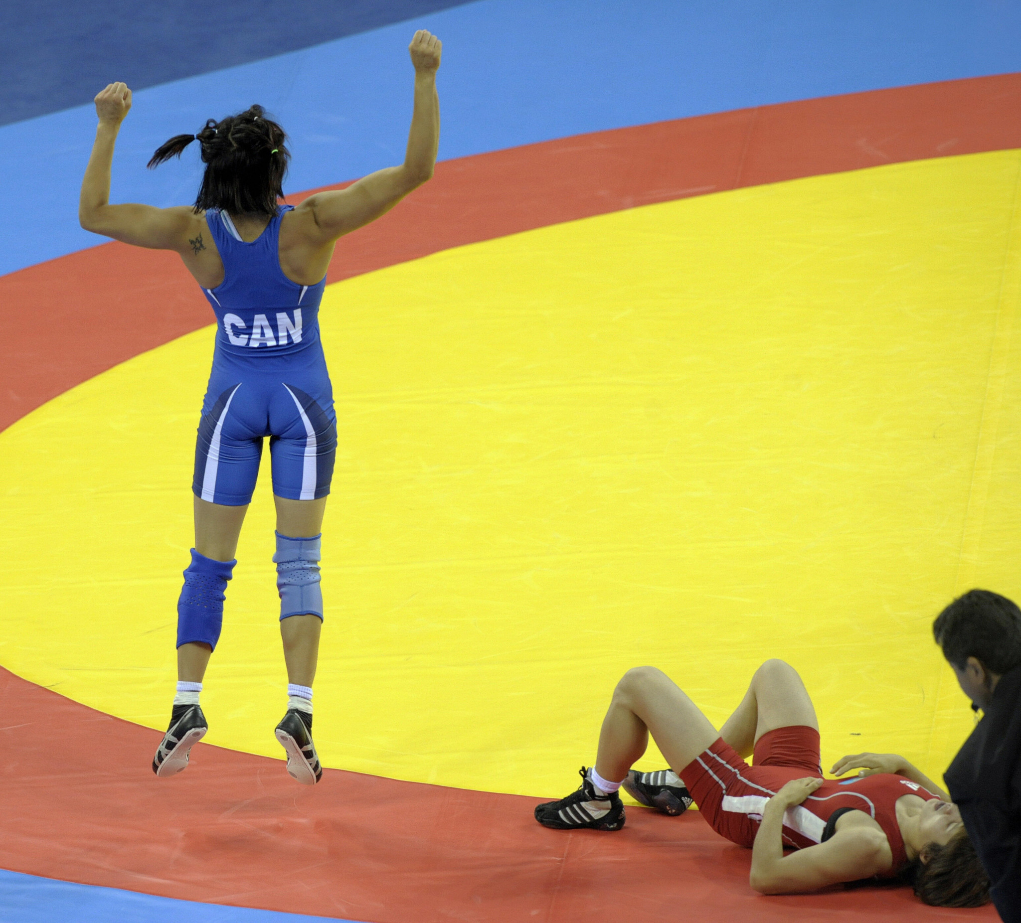 Carol Huynh made Olympic history for Canada ©Getty Images