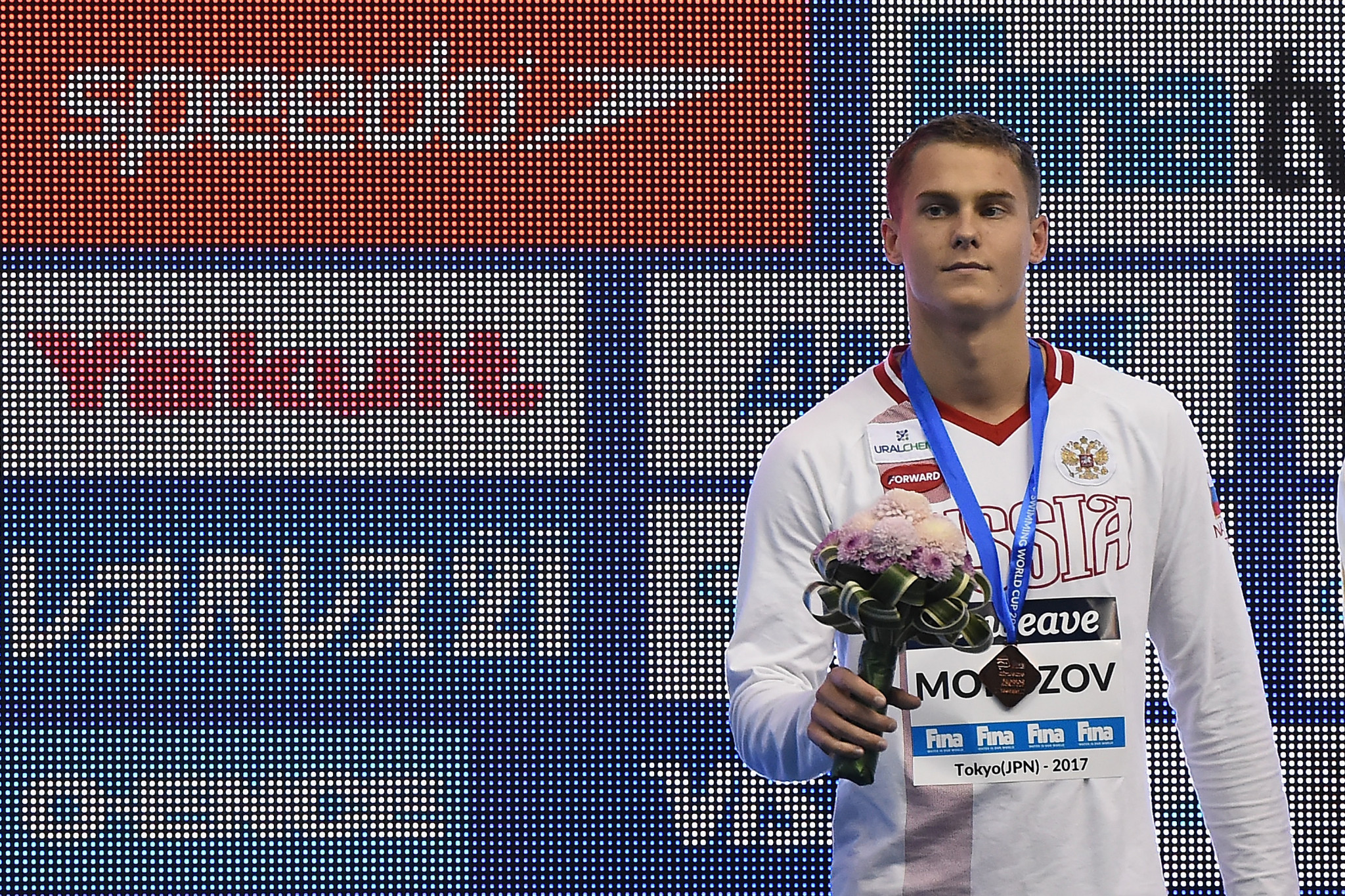 Two victories from Russia's Vladimir Morozov at the FINA World Cup in Singapore kept the men's title race open - just ©Getty Images