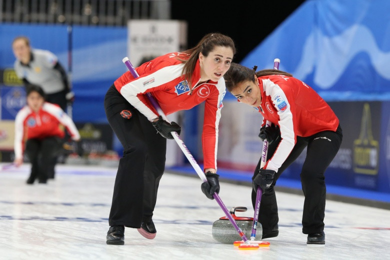Turkey's women en-route to a historic win over Russia in St Gallen ©WCF