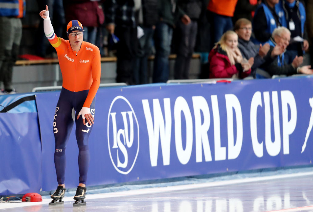The Netherlands' Sven Kramer won the first and only men's 10,000m race of the season before the Pyeongchang 2018 Winter Olympic Games ©ISU