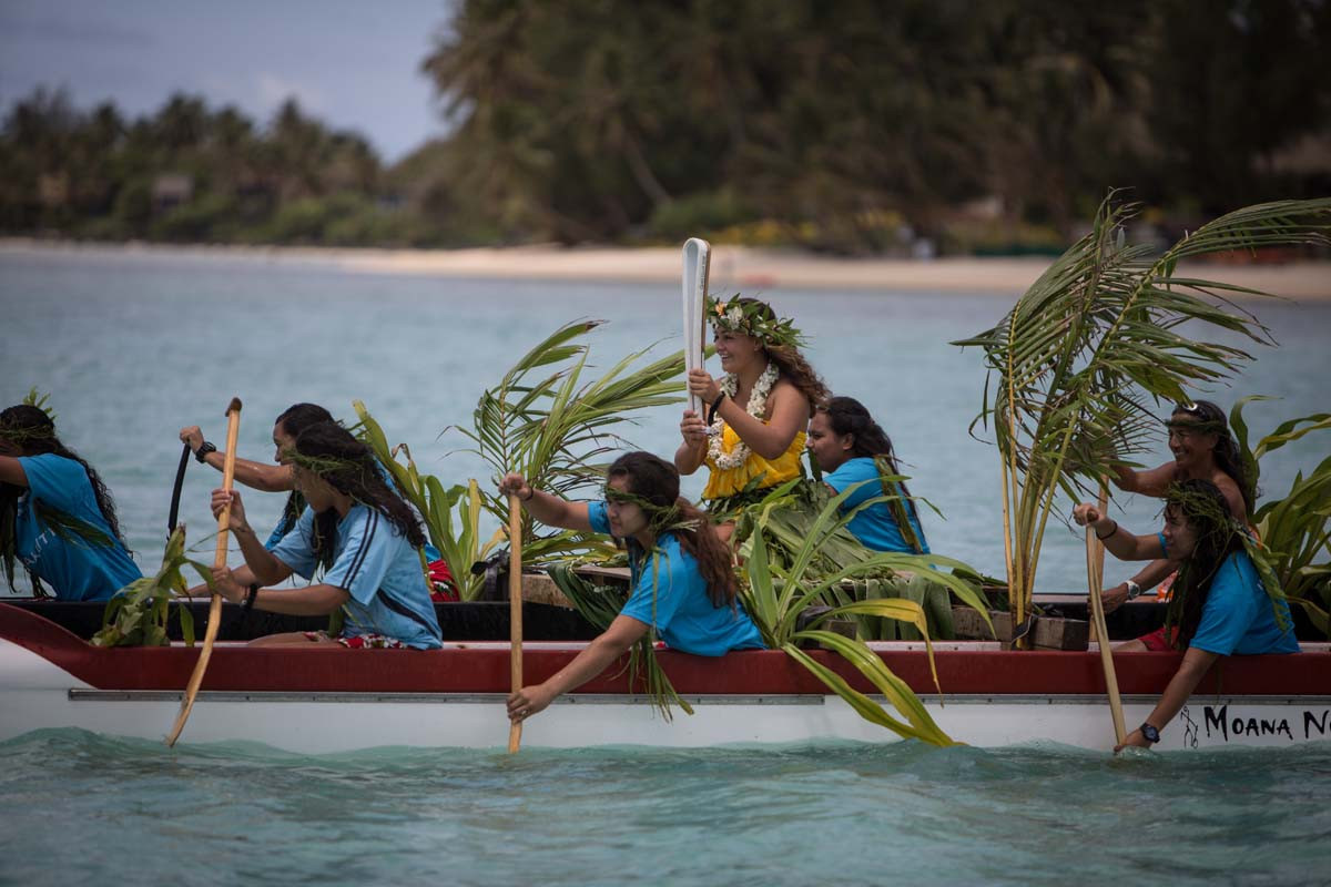 The Cook Islands aimed to highlight the issue of climate change ©Gold Coast 2018