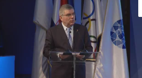 Thomas Bach warned Russia and others against attempts to influence IOC decisions ©EOC