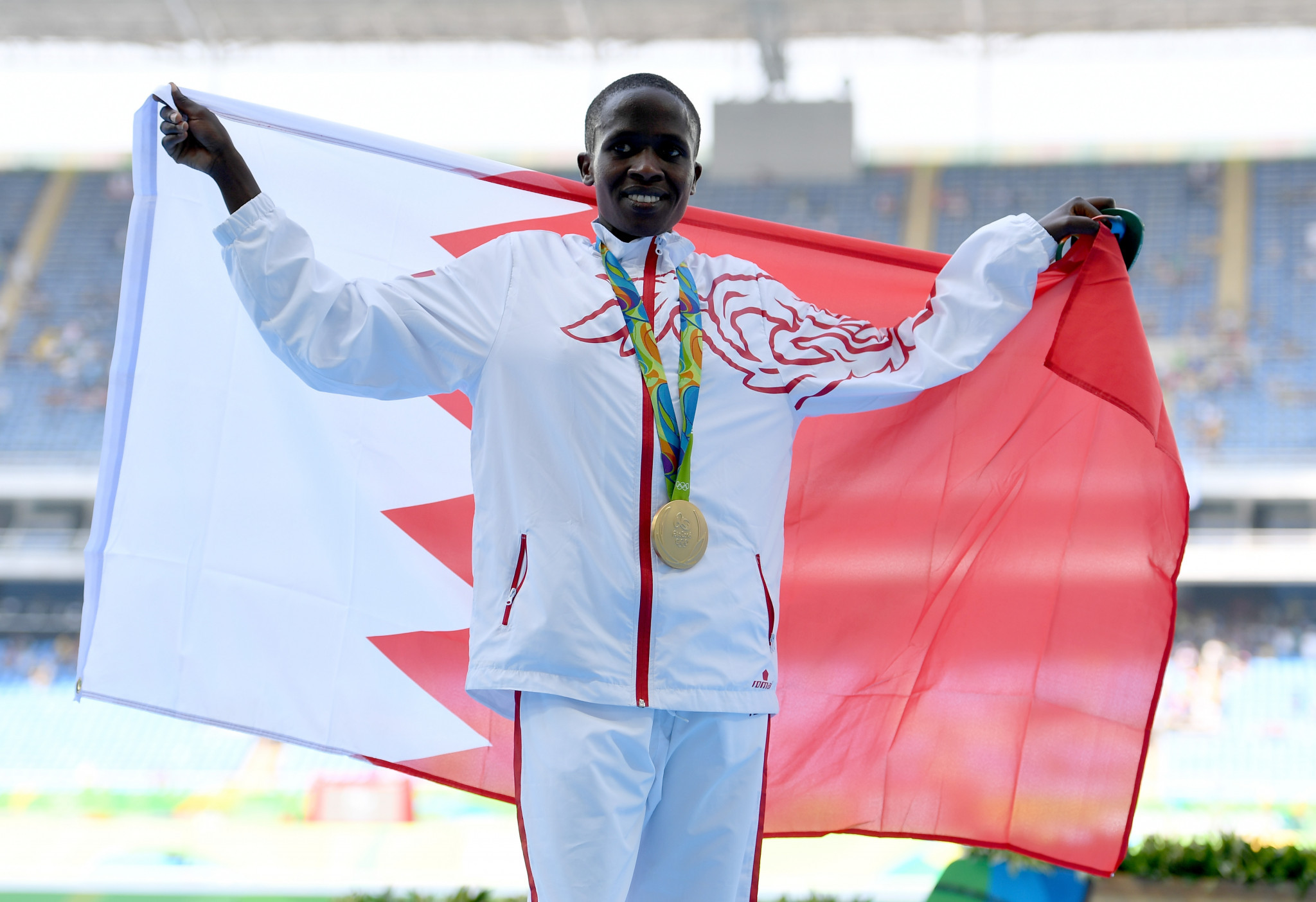 All three of Bahrain's Olympic medallists are female, including Ruth Jebet ©Getty Images