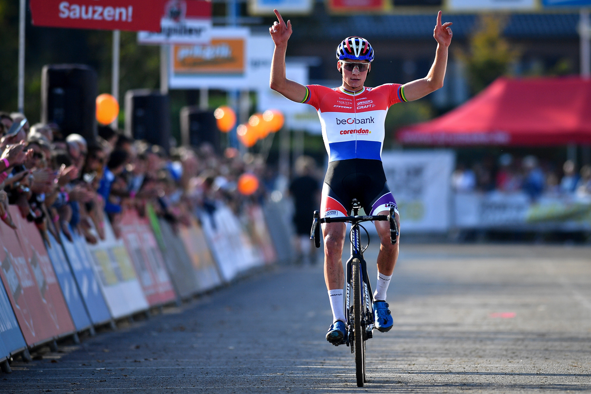 Mathieu van der Poel will hope to continue his fine start to the season ©Getty Images