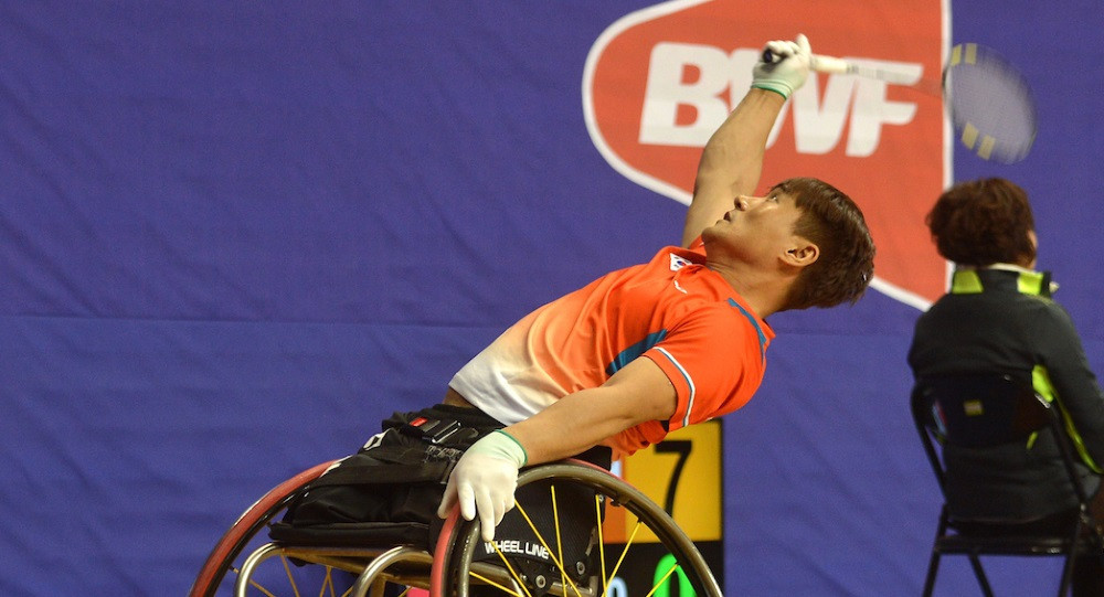 South Korea's Kim Jung-jun safely progressed to the quarter-finals of the men's WH 2 category ©BWF