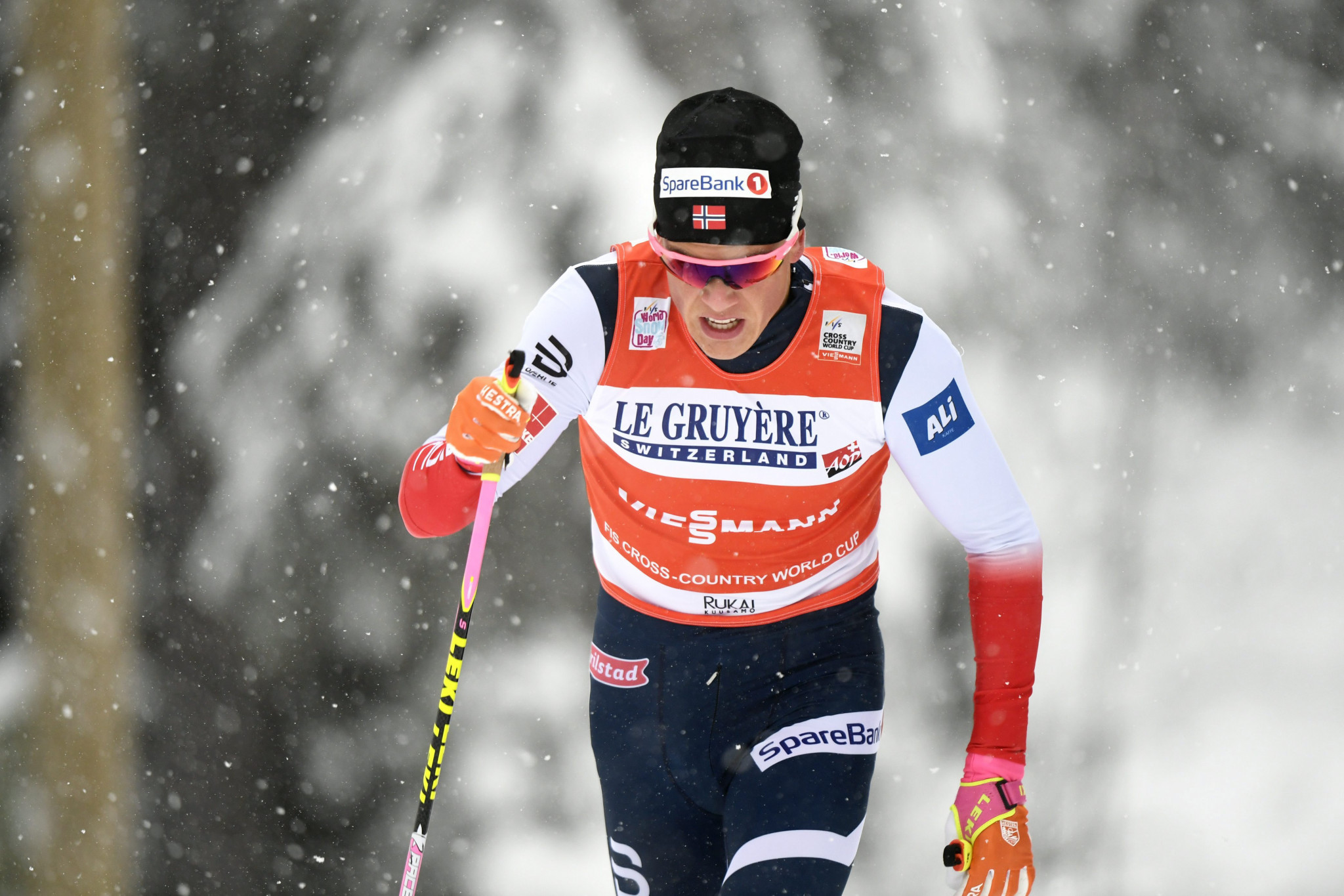 Johannes Hoesflot Klaebo was victorious in the men's race in Ruka ©Getty Images