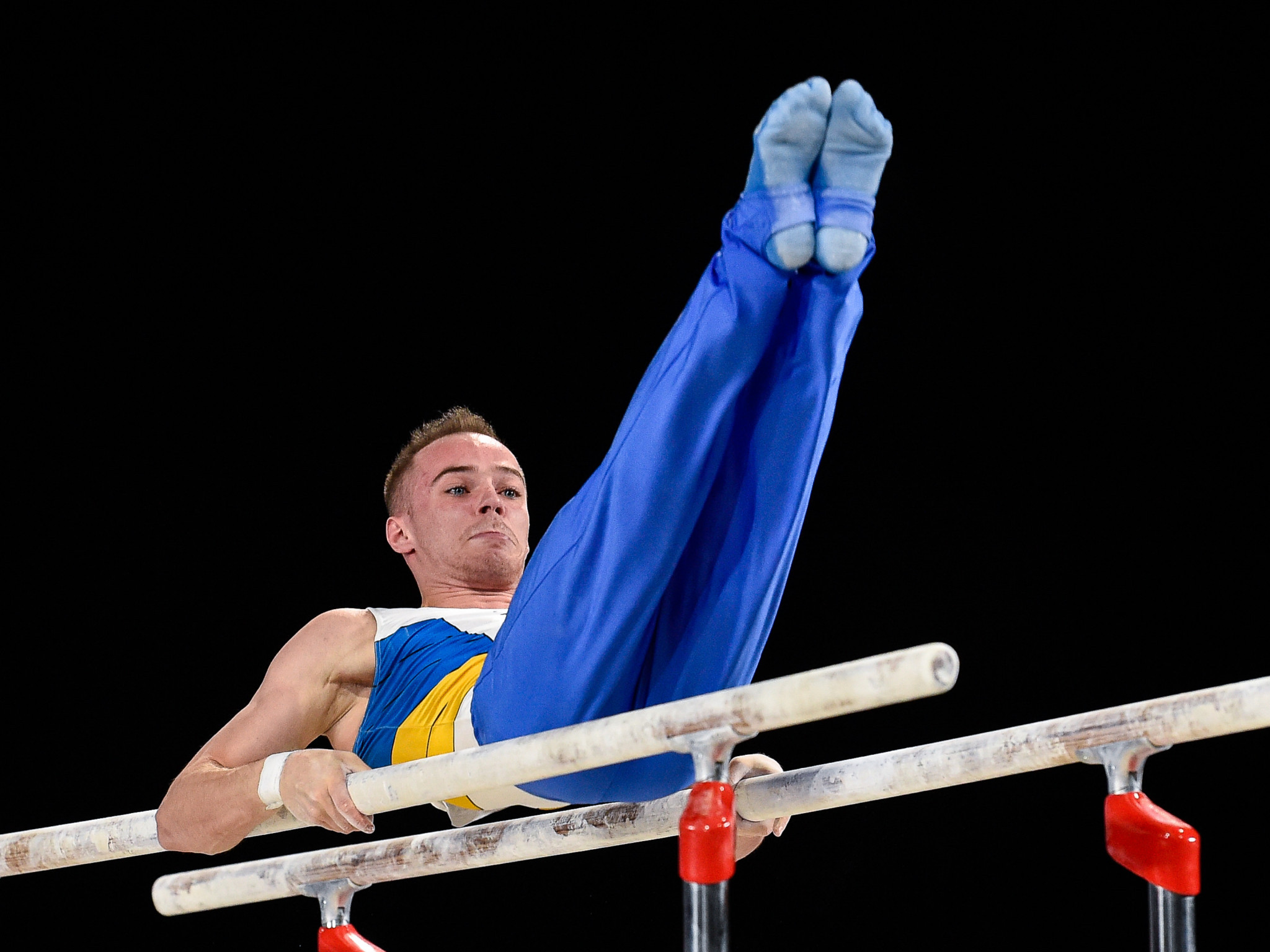 Olympic gold medallist Oleg Verniaiev was third in qualifying on the parallel bars ©Getty Images