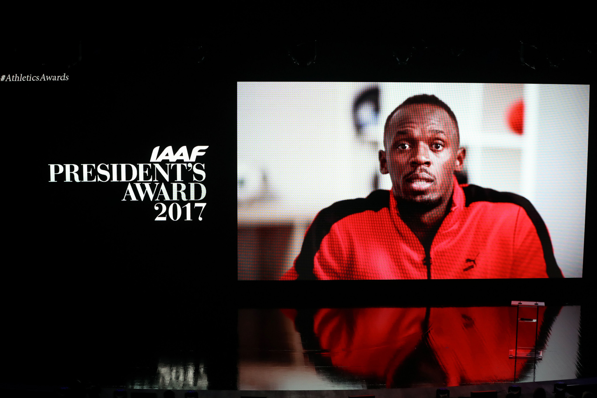 Usain Bolt received the President's Award ©Getty Images