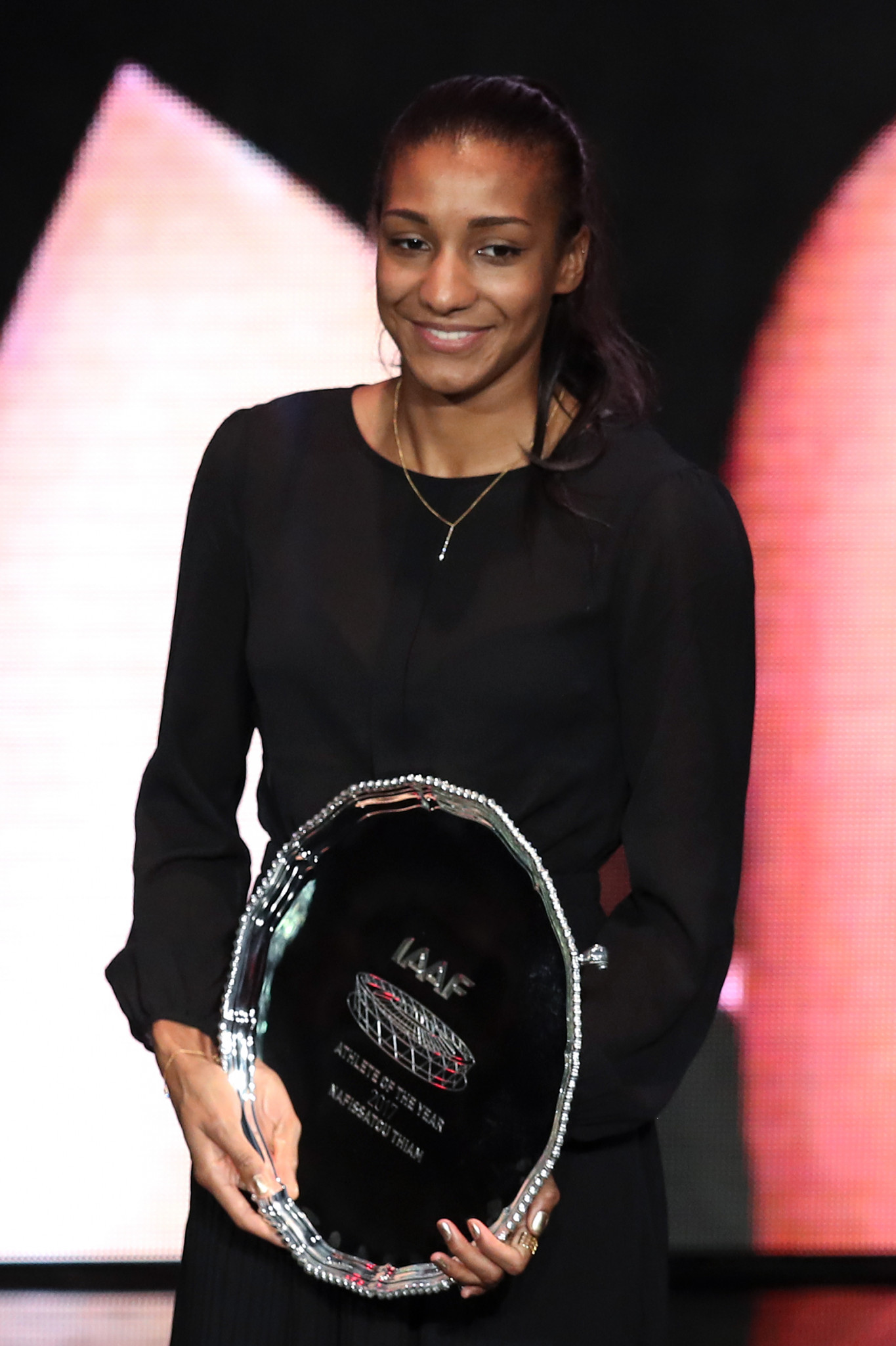 Belgium's Olympic and world heptathlon champion Nafi Thiam was named IAAF Female Athlete of the Year ©Getty Images
