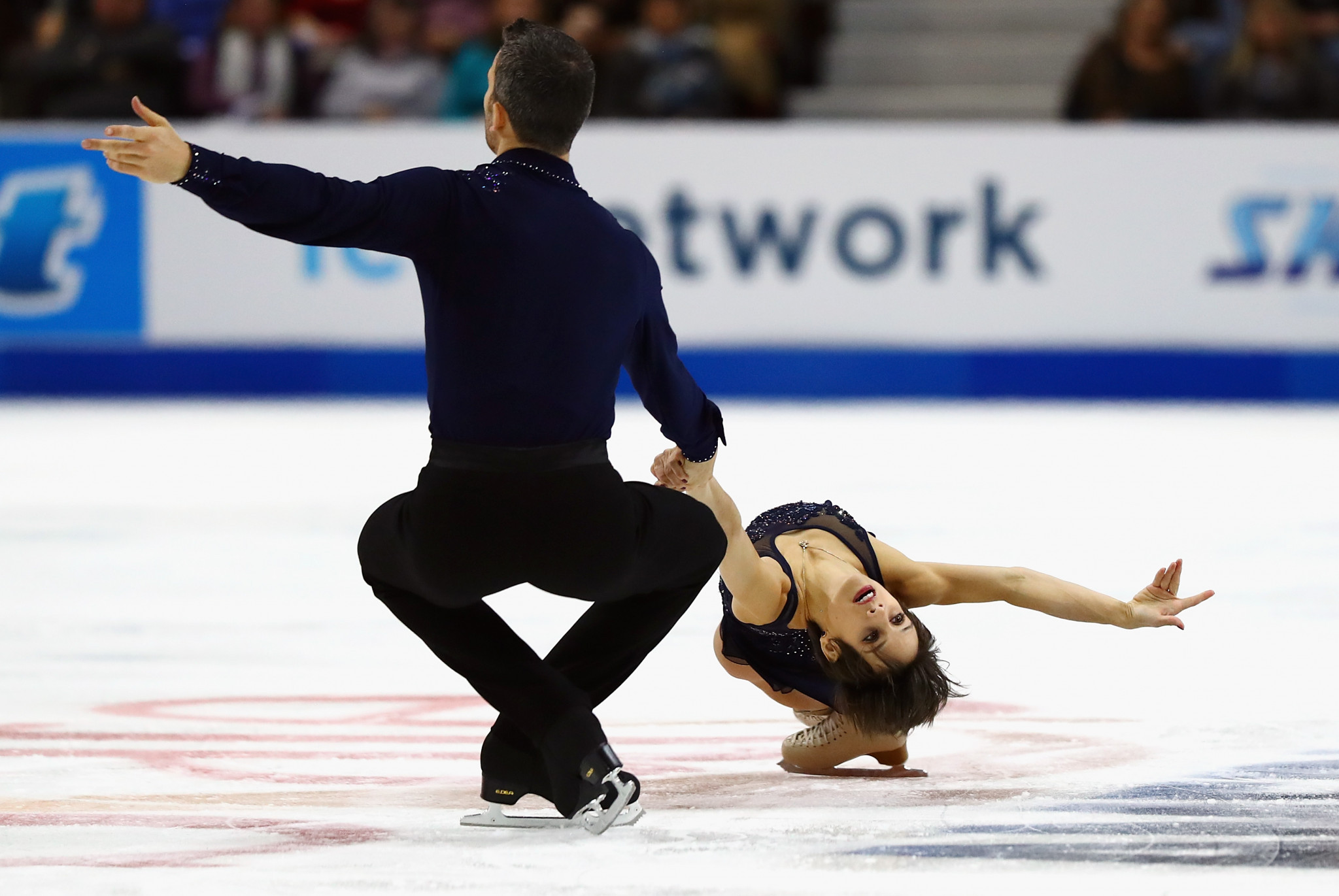 Canada’s Meagan Duhamel and Eric Radford top the standings in the pairs event ©Getty Images