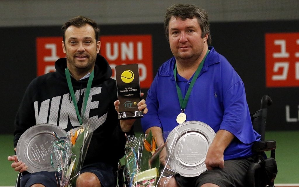 Nick Taylor and David Wagner won their tenth Wheelchair Doubles Masters title ©Anna Vasalaki