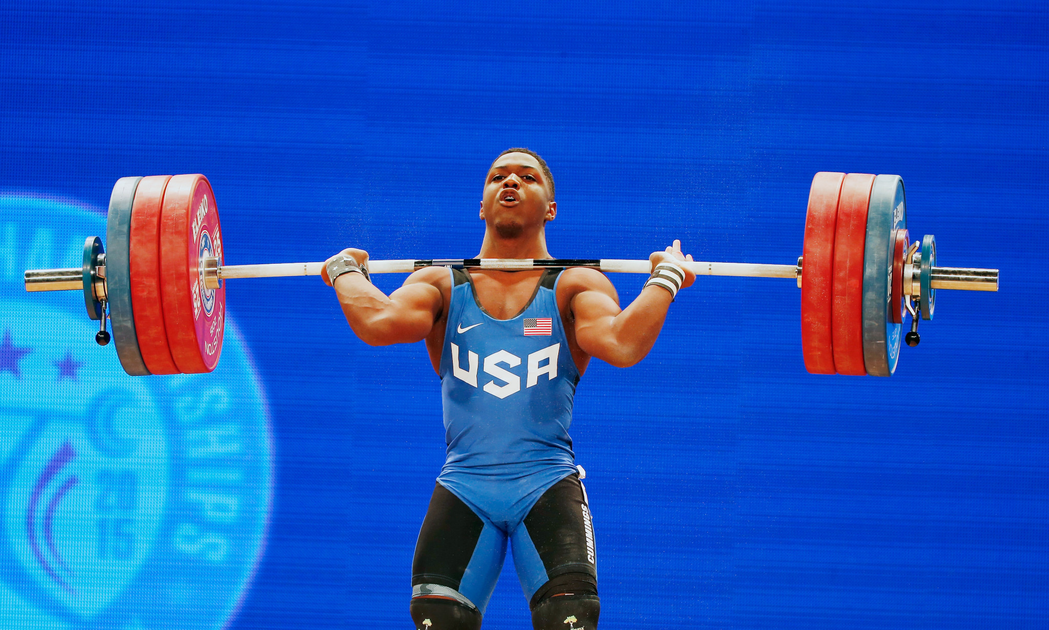 Clarence Cummings Jr, of the United States, ready to write a new chapter in US weightlifting ©Getty Images 
