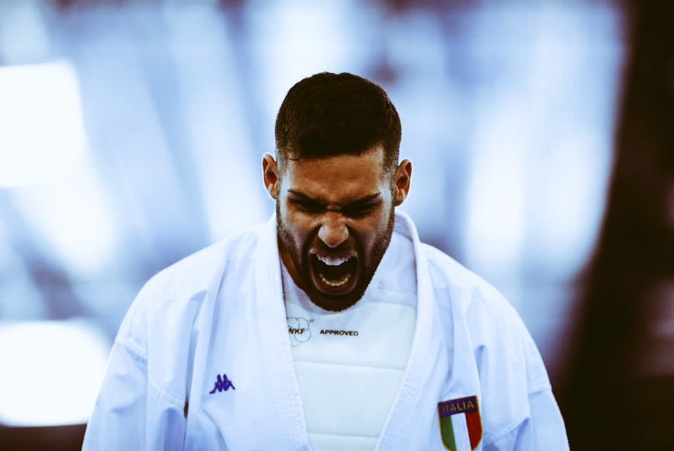 Italy’s Luigi Busa emerged as the winner of the men's under 75kg event ©WKF
