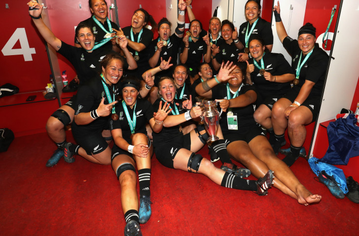 New Zealand's Black Ferns, pictured after their victory over England in the Women's World Cup final, won the Team of the Year award at tonight's World Rugby Awards in Monaco ©Getty Images