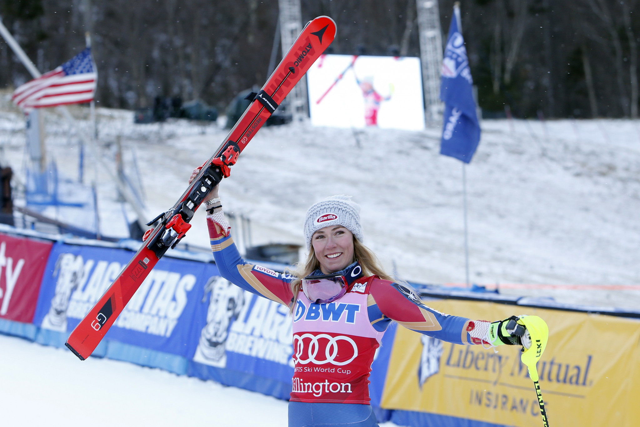 Mikaela Shiffrin claimed her first victory of the FIS Alpine Skiing World Cup season today ©Getty Images