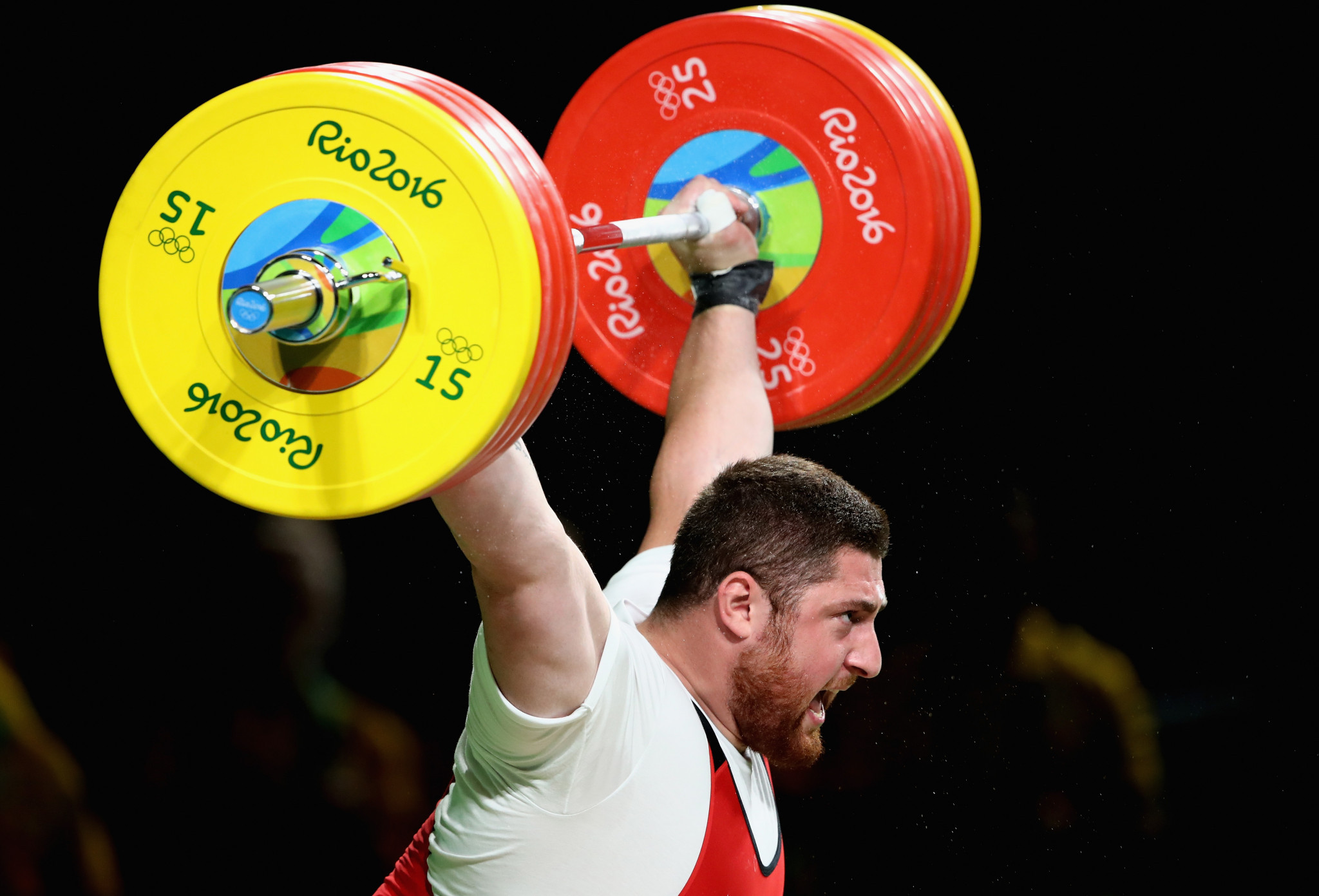 Georgia's Lasha Talakhadze was Kianoush Rostami's closest rival for the title of male Weightlifter of the Year ©Getty Images