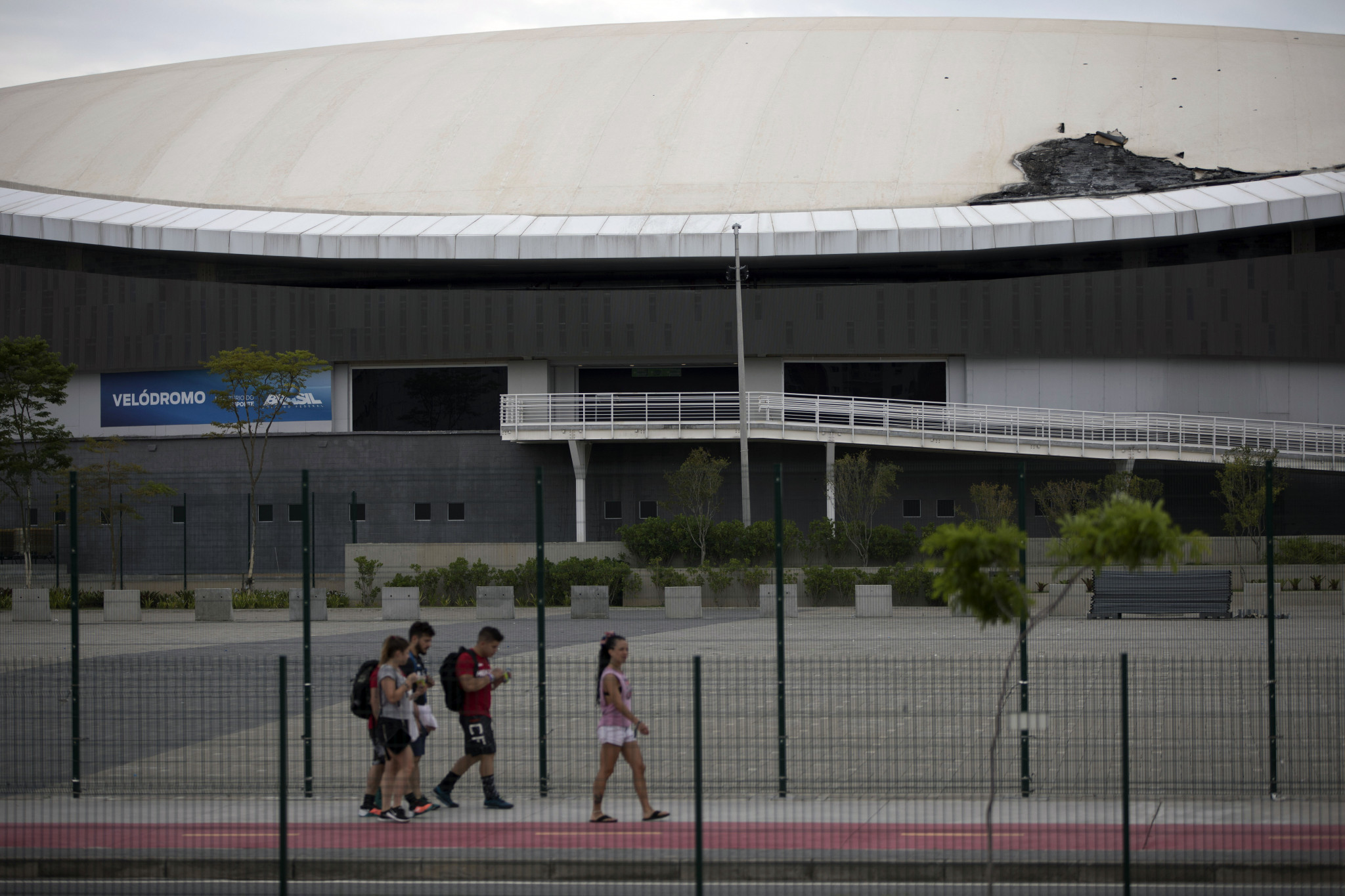 The roof of the Rio 2016 Olympic Velodrome has been damage for the second time in four months ©Getty Images