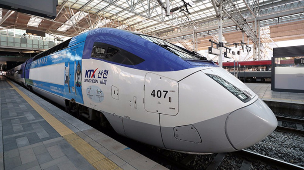 High speed trains were unveiled for the new line earlier this month ©Korean Government