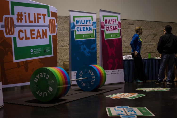 There is an interactive information booth and pledge to clean sport that athletes, coaches and other team officials can visit ©Lifting Life