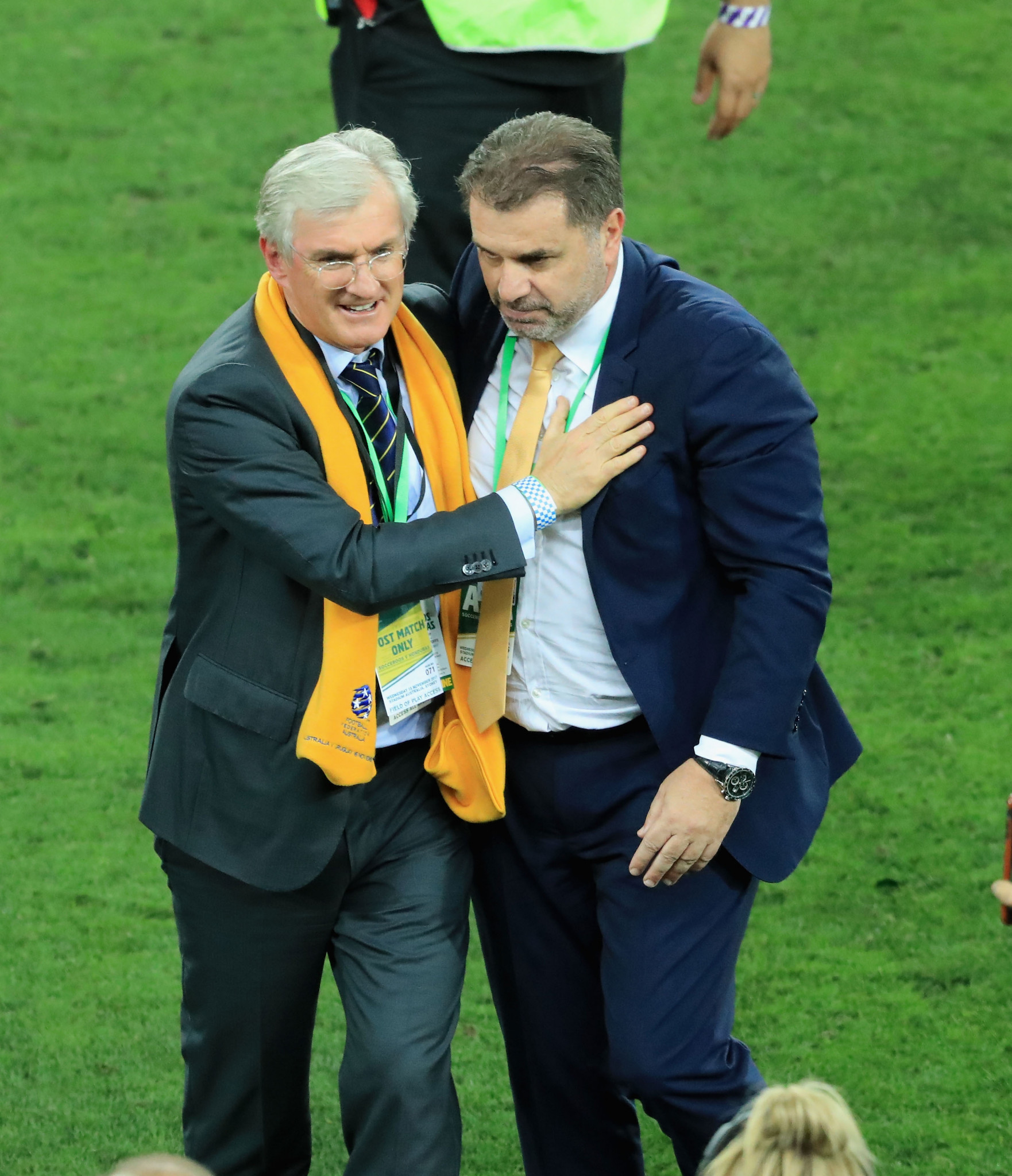 The failure to reform the Congress comes after national team coach Ange Postecoglou, right, resigned after guiding the team to the World Cup ©Getty Images