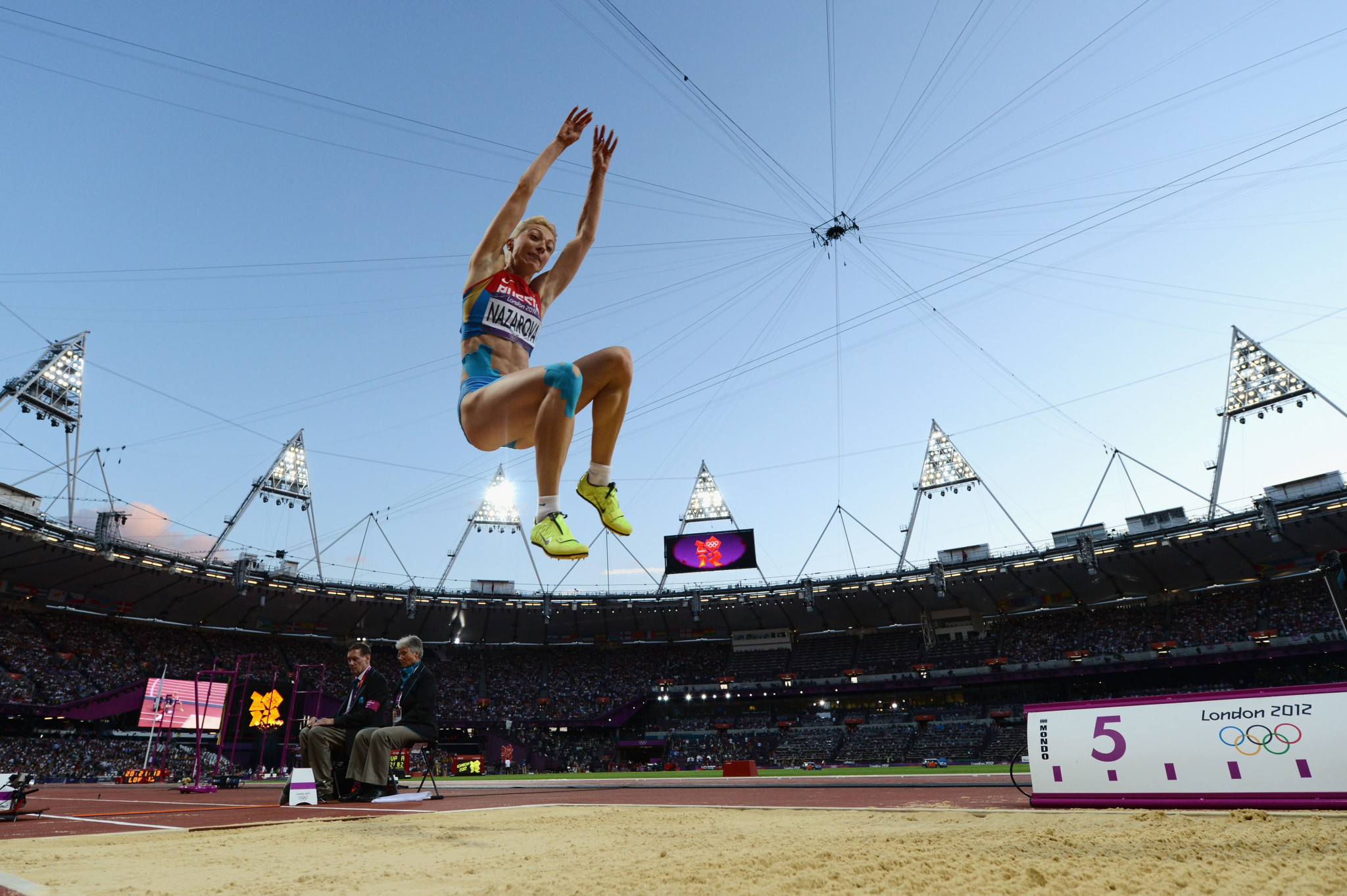 Long jumper Anna Nazarova has been disqualified from London 2012 by the IOC ©Getty Images