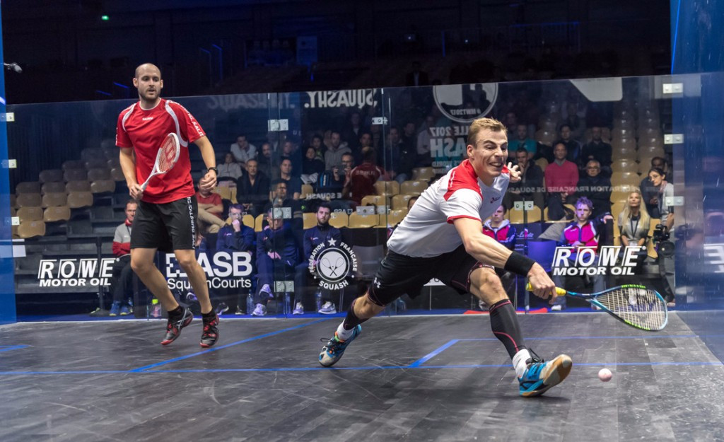 Nick Matthew came from behind to help England reach the quarter-finals ©WSF