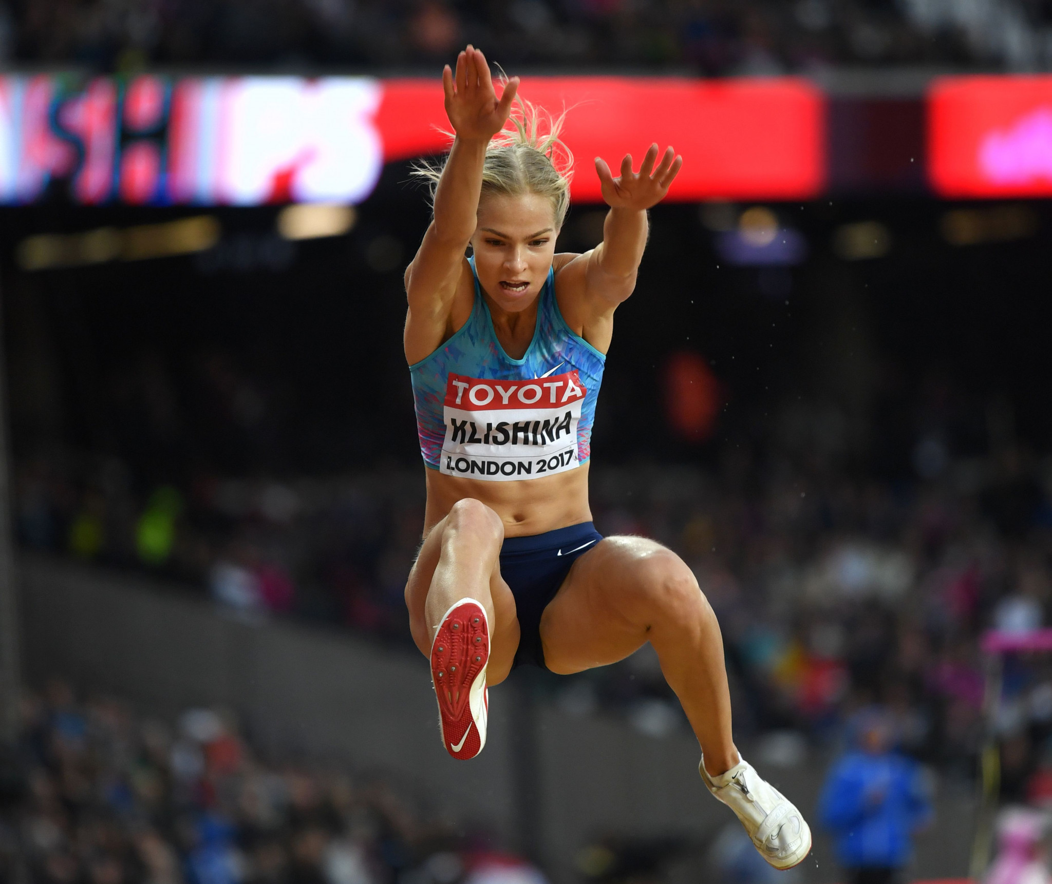 Darya Klishina was among 19 Russians who competed as an Authorised Neutral Athlete at the 2017 IAAF World Championships in London ©Getty Images