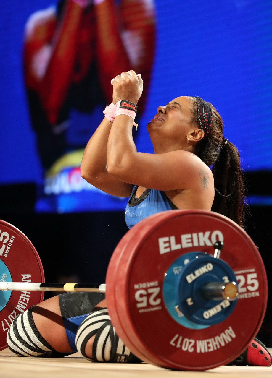 That was the same total as compatriot Mercedes Isabel Perez Tigrero in third place ©IWF