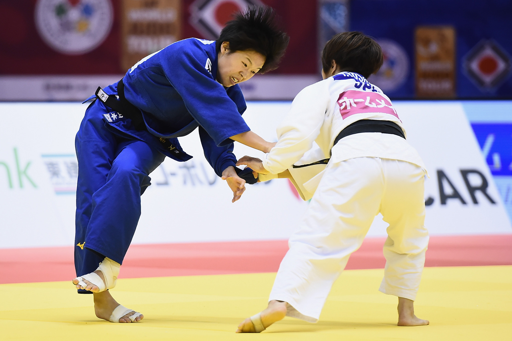 Japan swept the podium in the women's 57kg competition ©Getty Images