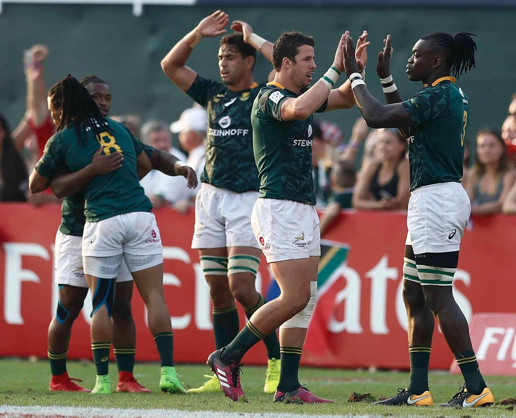 South Africa held off a New Zealand fightback to triumph in the final ©World Rugby