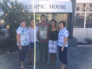 Fijian scholarship athletes receive Olympic House send-off